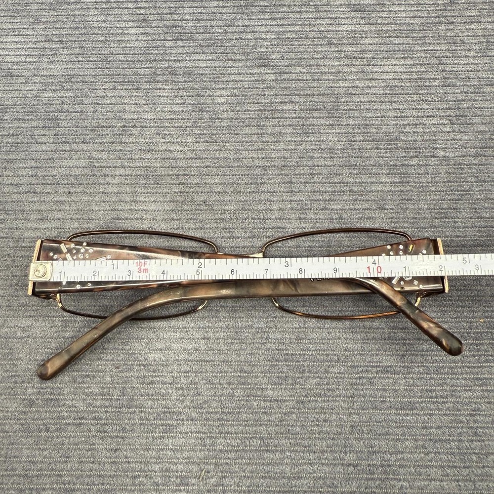 Versace Brown Tortoise Rhinestone Eyeglasses MOD … - image 14